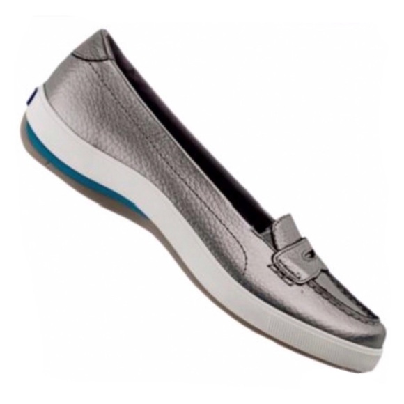 KEDS | Harborside Penny Loafers Metallic Silver 6